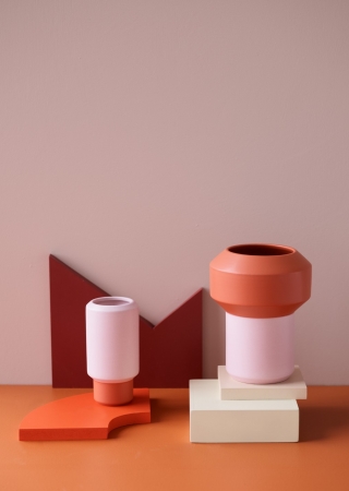 Lucie Kaas Ceramic orange pink
